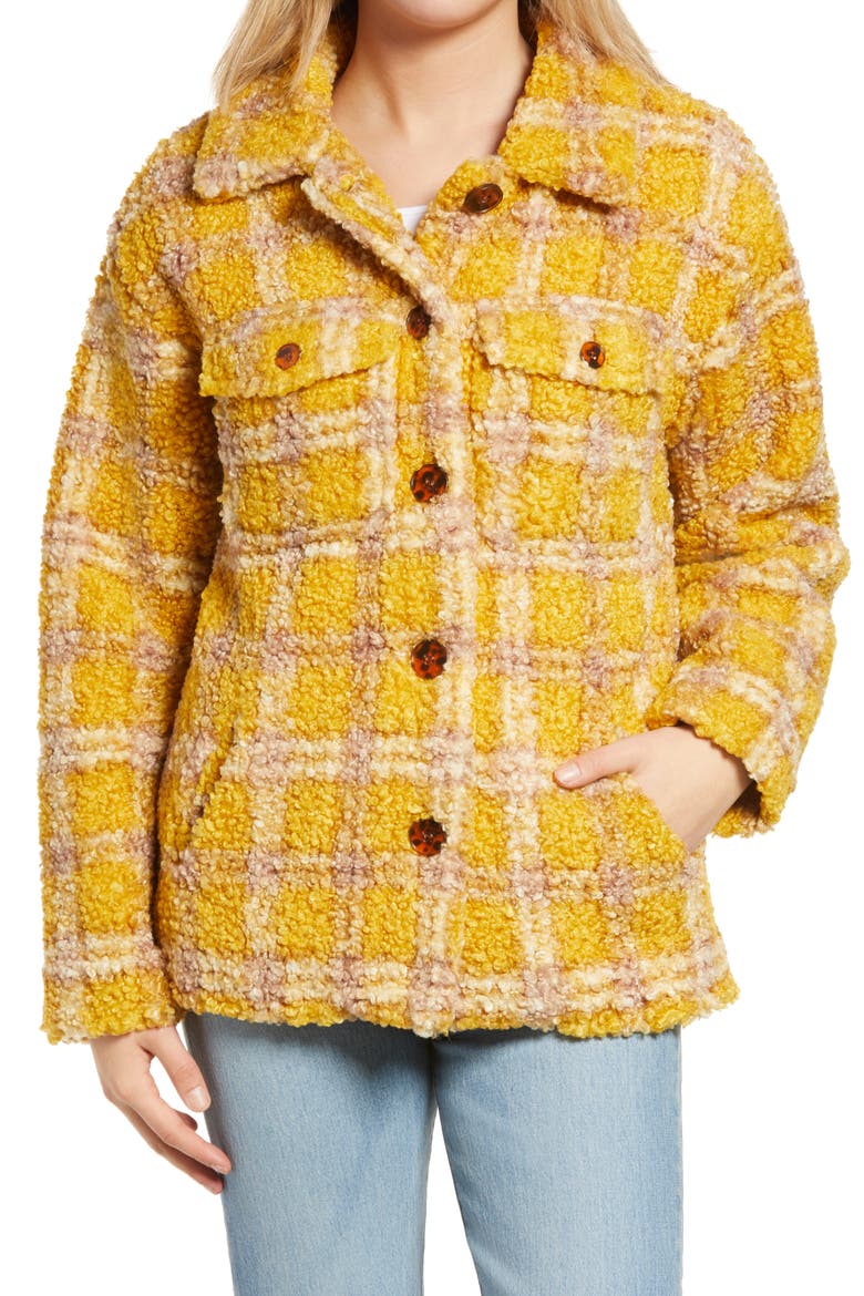 Plaid Jacket, Alternate, color, MUSTARD