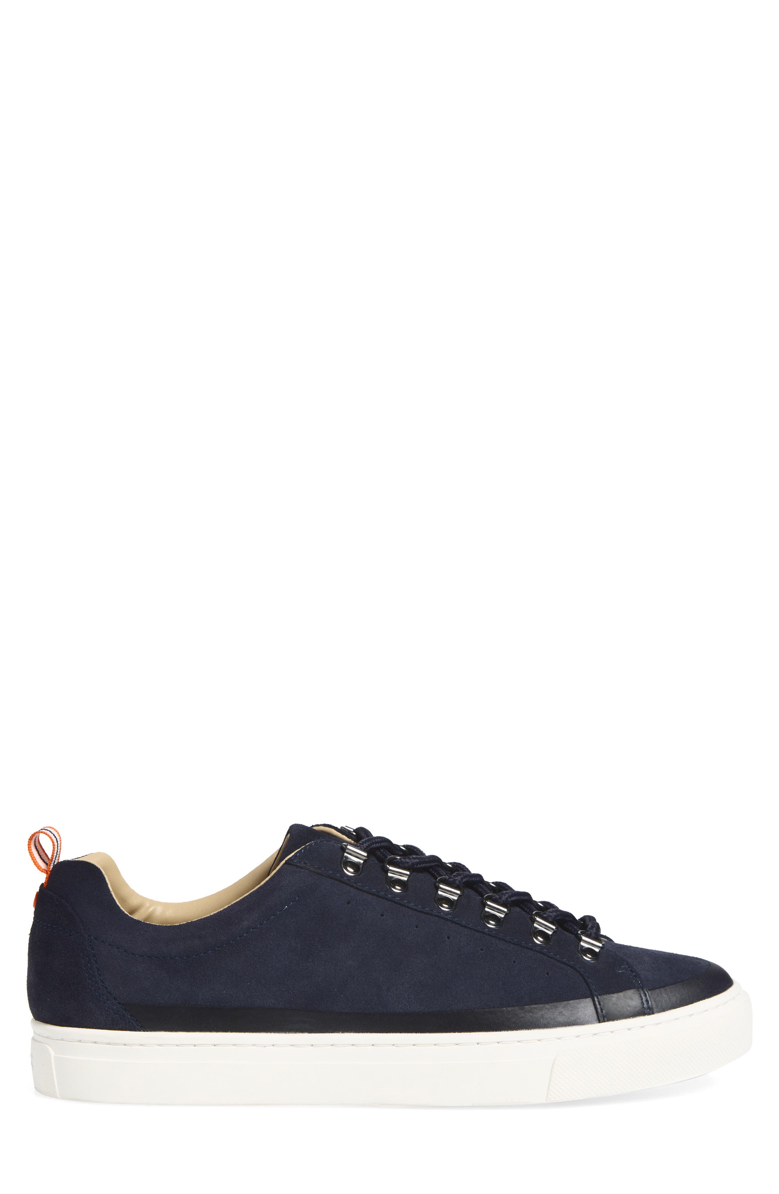 Skog Leather Sneaker, Alternate, color, NAVY