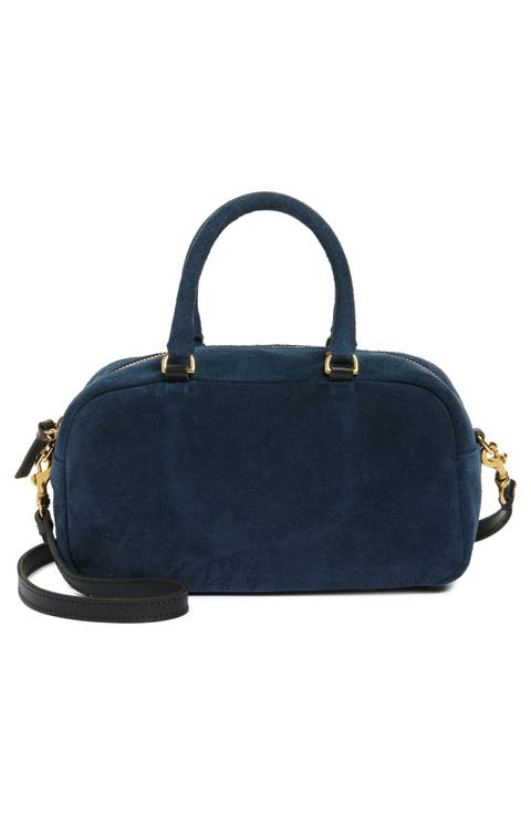 Petite Claudine Suede Crossbody Bag