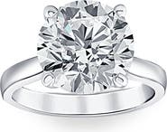 Bliss Diamond 3 Ct Diamond Solitaire Lab Grown Engagement Ring in 14k Gold