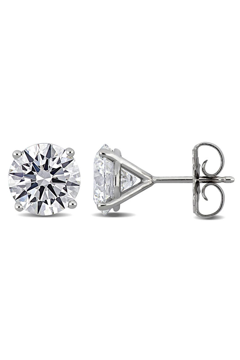 4 CTW Lab-Grown Diamond Stud Earrings 14k, Main, color, White Gold