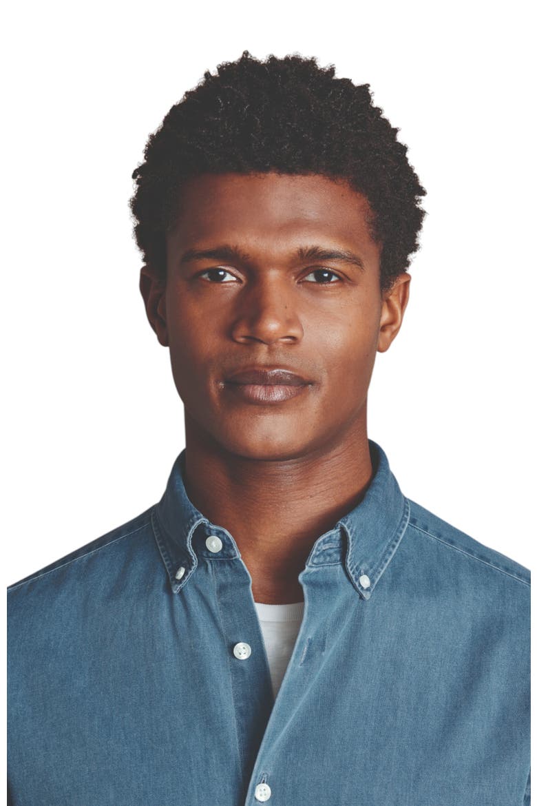 Denim Shirt, Alternate, color, Ocean Blue