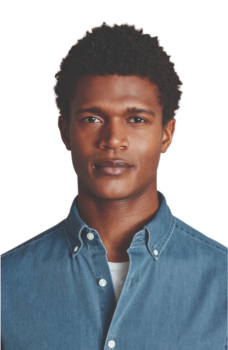 Charles Tyrwhitt Denim Shirt, Alternate, color, Ocean Blue