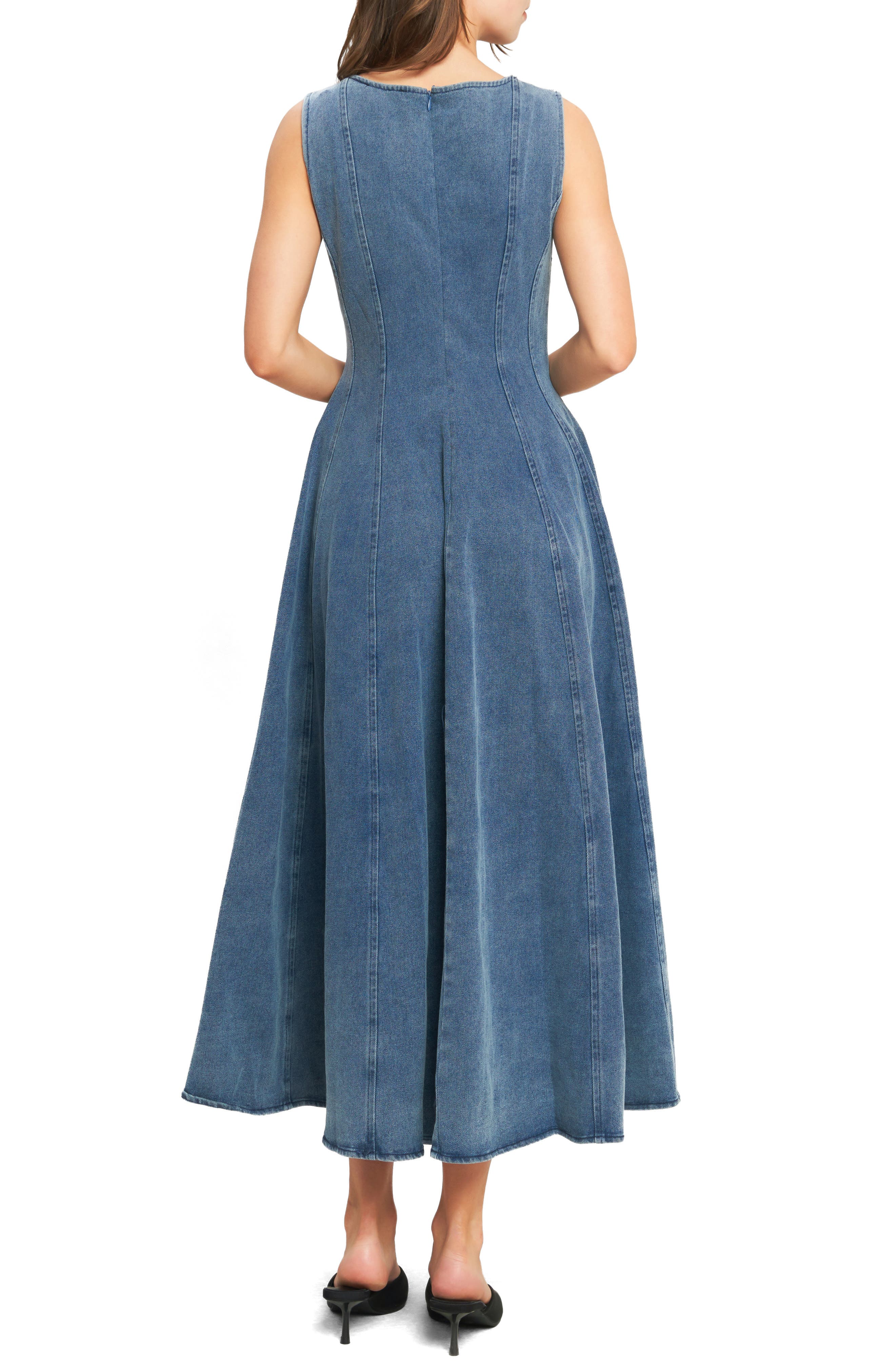 Denim Midi Dress - image 2
