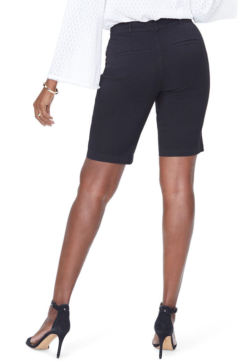Stretch Twill Bermuda Shorts, Alternate, color, BLACK