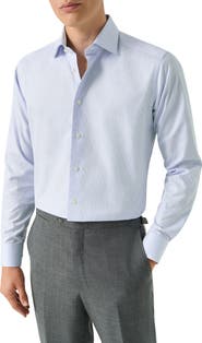Eton Slim Fit Signature Twill Houndstooth Button-Up Shirt