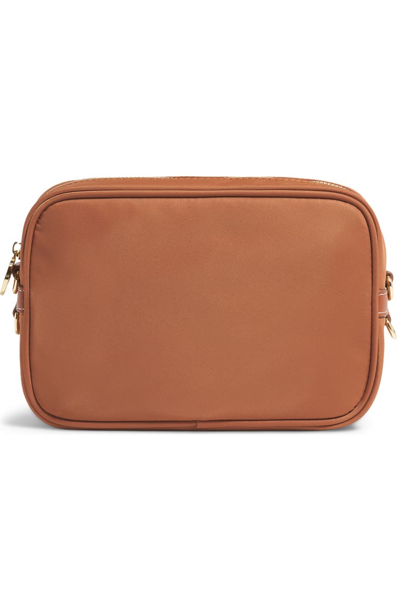 Stoney Clover Lane Compact Nylon Camera Crossbody Bag, Alternate, color, Saddle