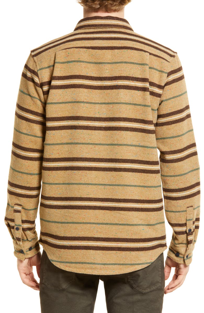 RVCA Blanket Stripe Flannel Button-Up Shirt, Alternate, color,