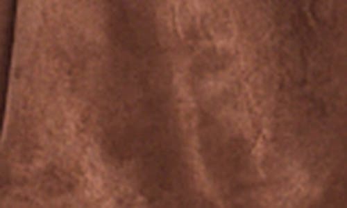 Jacquie The Label Cordelia Faux Suede Shorts In Brown