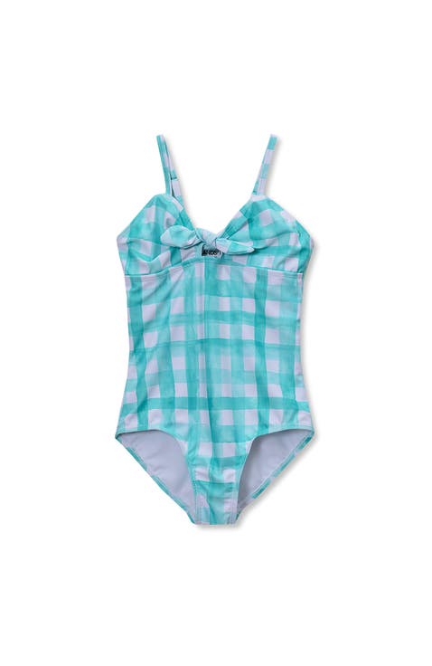 Girls Chlorine Resistant Cutout One Piece Swimsuit