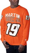 STARTER Men's Starter Orange Martin Truex Jr Clutch Hit Graphic Long Sleeve T-Shirt