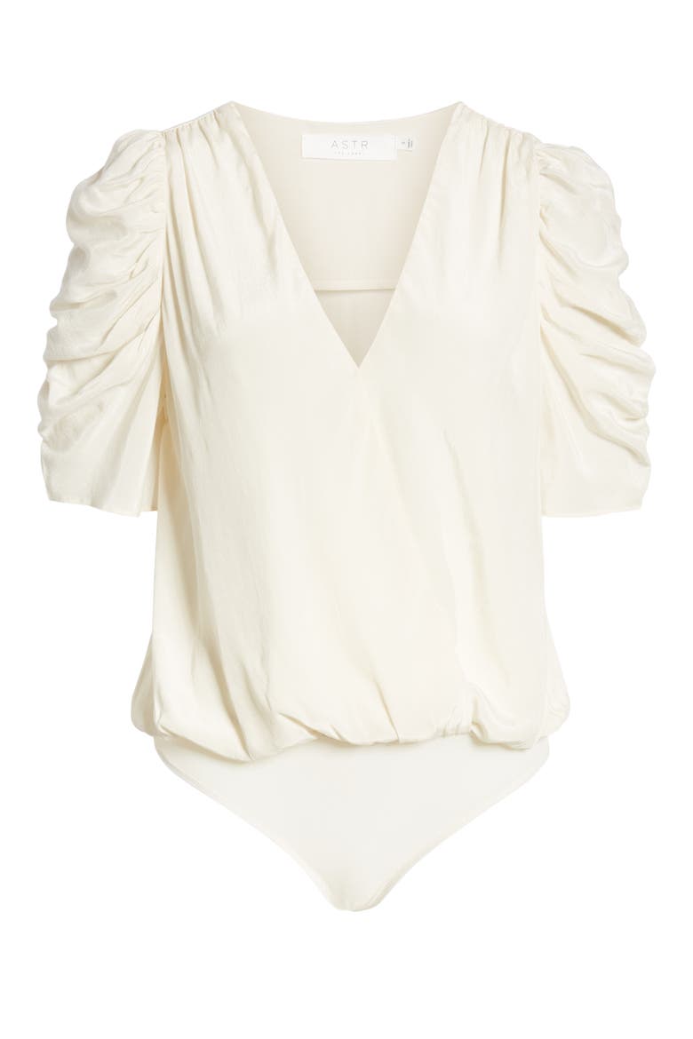 Aspect Puff Sleeve Bodysuit, Alternate, color, CREAM