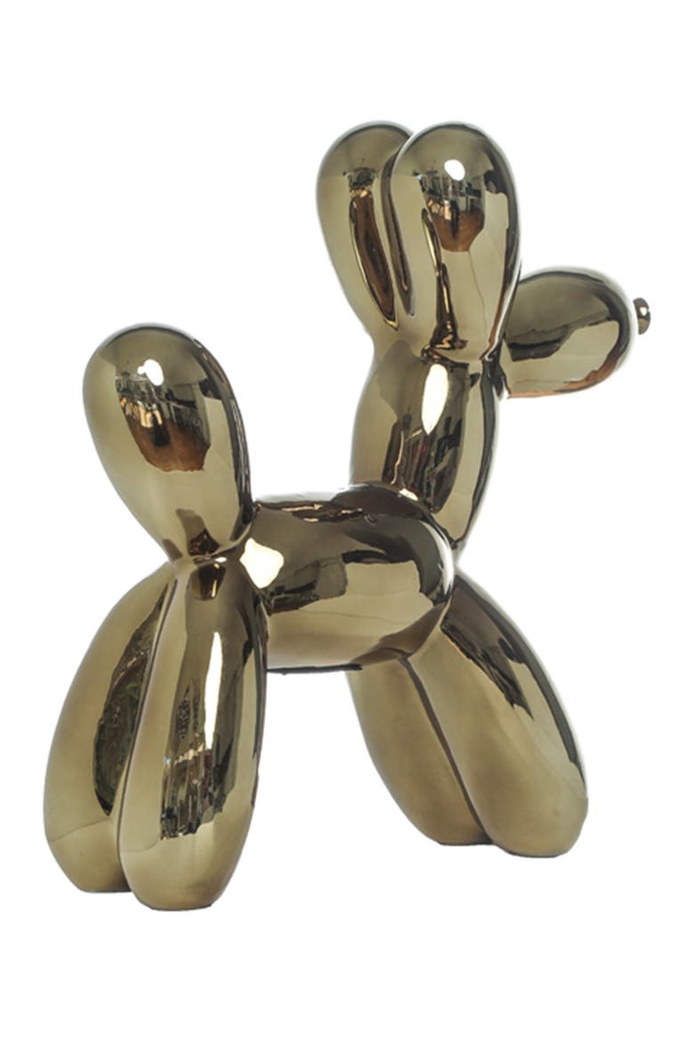 Plus Bronze Balloon Dog Bank, Alternate, color, BRONZE