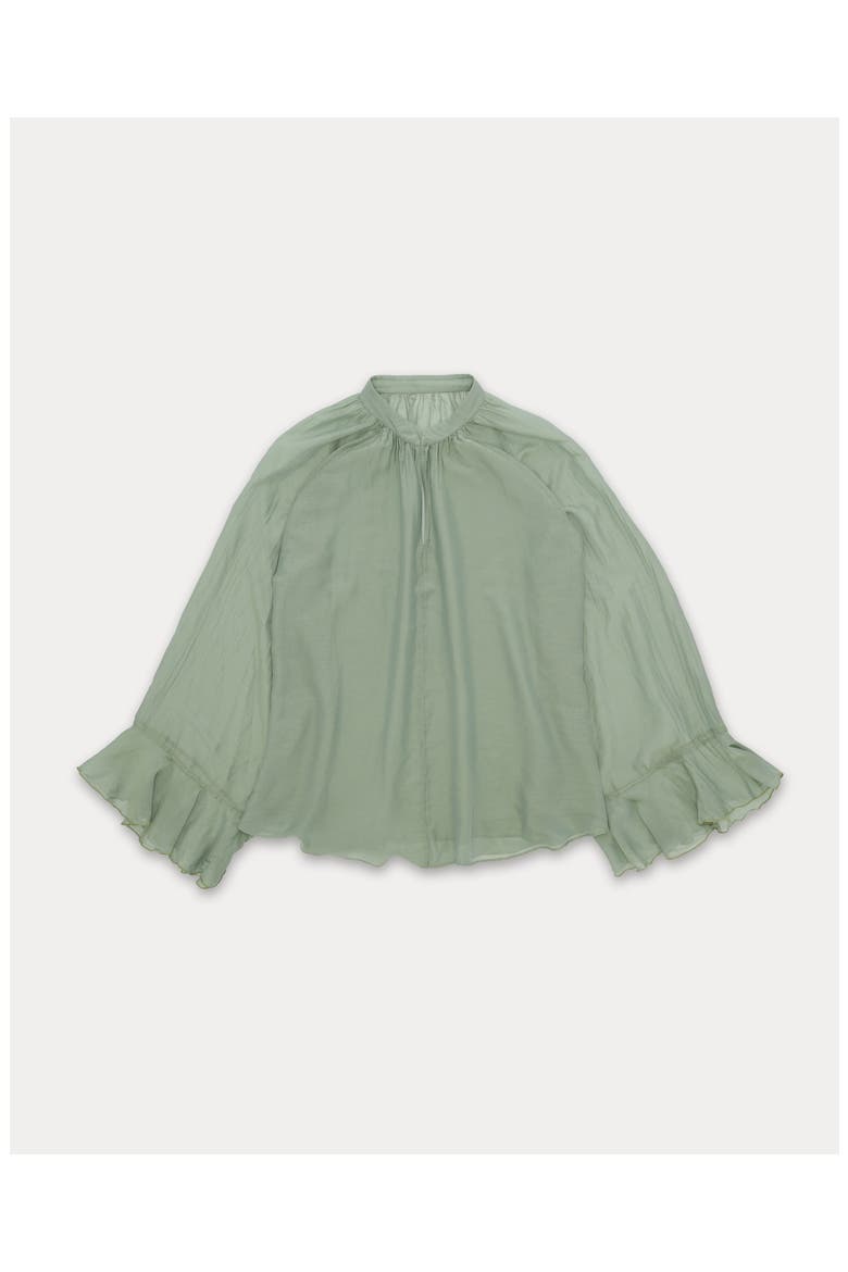 Ambre Cotton Silk Blouse, Main, color, Light Green