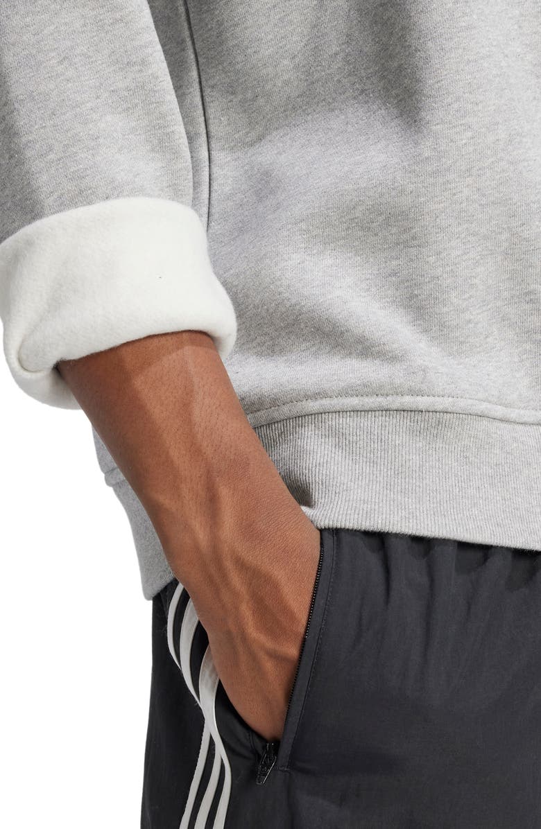 adidas Originals Trefoil Essentials Crewneck Sweatshirt, Alternate, color, 