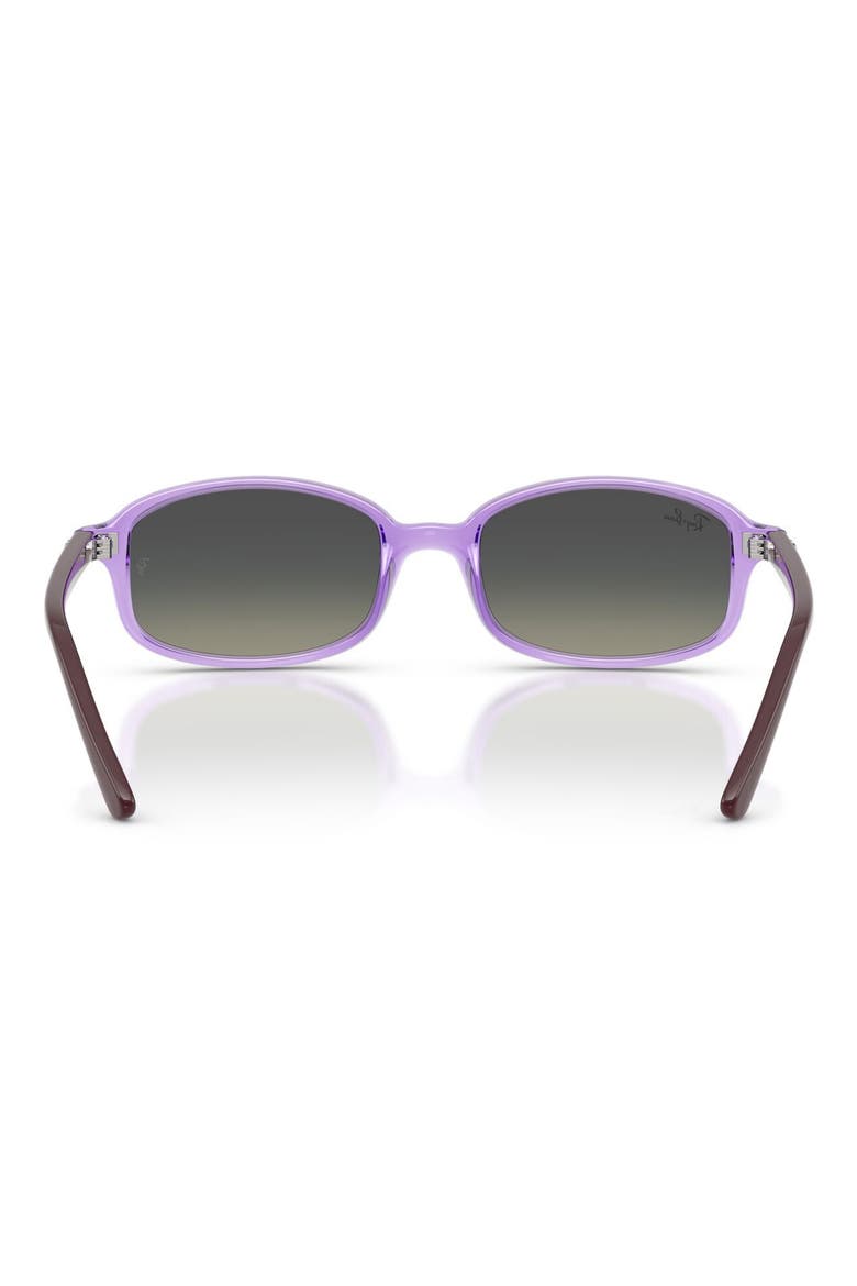 Kids' 49mm Irregular Sunglasses, Alternate, color, TRANSPARENT VIOLET / GREY