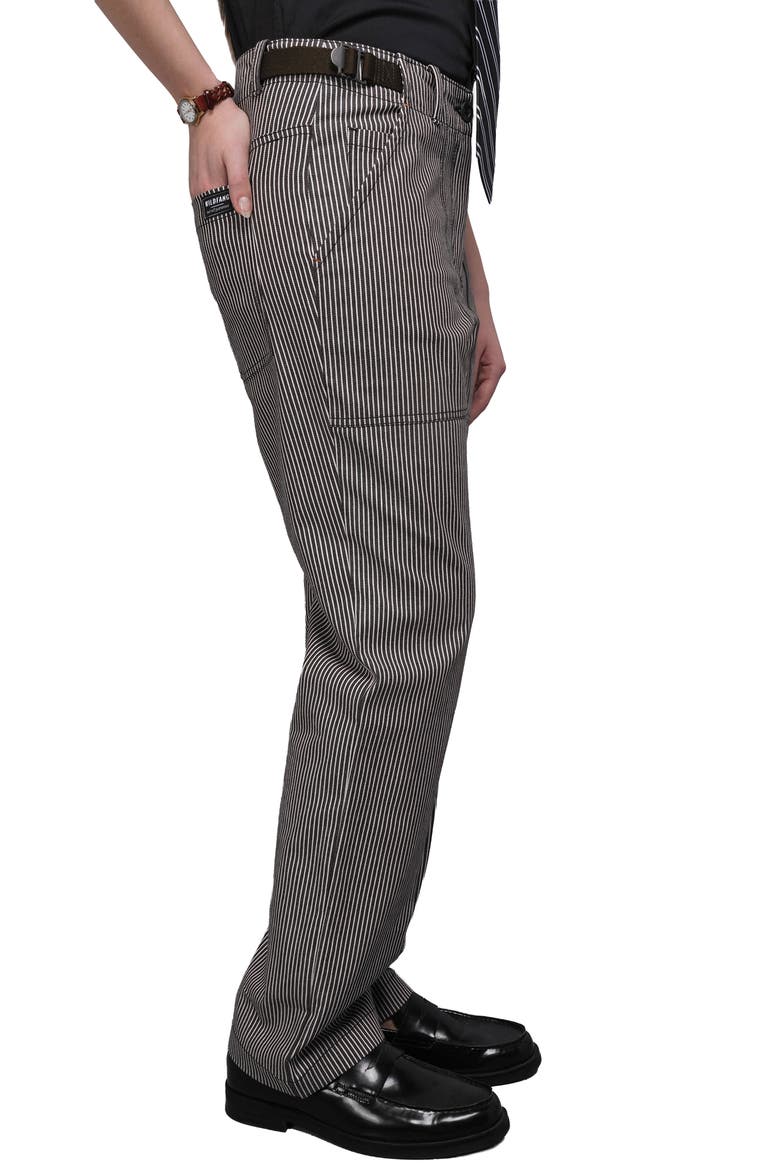 The Essential Railroad Stripe Utility Pant, Alternate, color, MOCHA/WHITE
