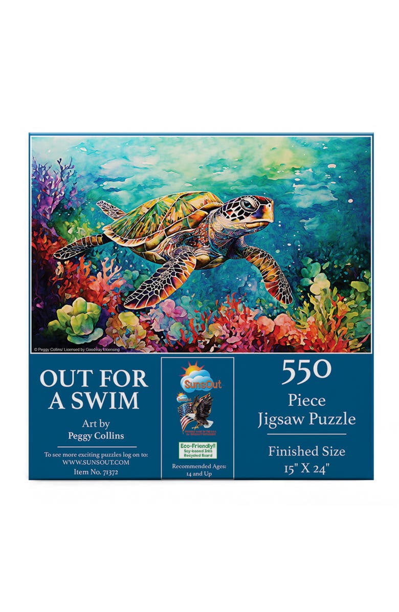 Sunsout Out for a Swim 550 piece Jigsaw Puzzle for Adults, Alternate, color, Multicolor