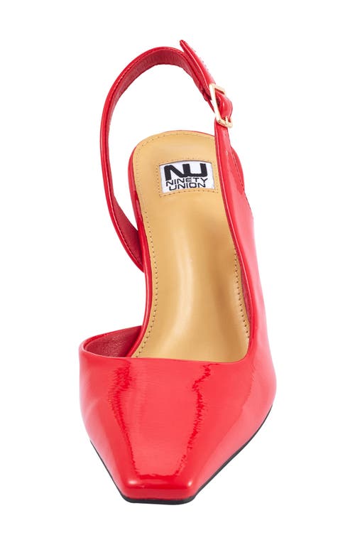 Ninety Union Rain Slingback Pump In Red