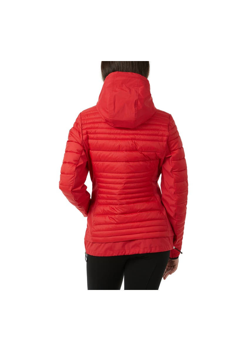 Pajar Makani Channel Quilted Light Weight Mixed Media Jacket, Alternate, color, Current Red