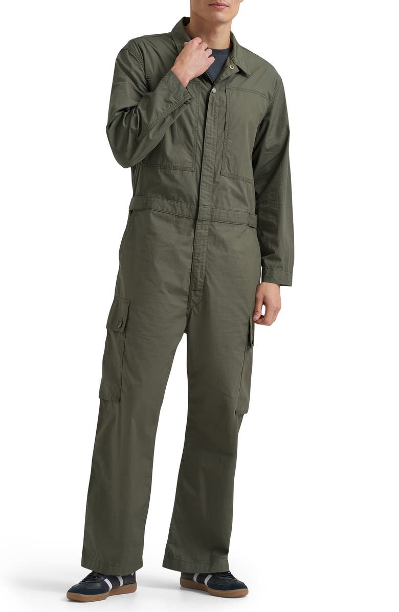 Lee Parachute Unionall Jumpsuit, Main, color, Oak Moss