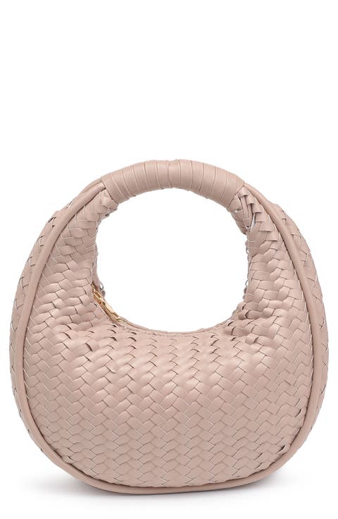 Woven Circle Shoulder Bag