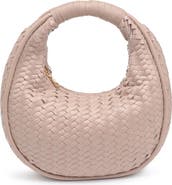 MODA LUXE Woven Circle Shoulder Bag
