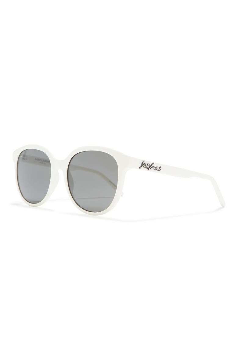 55mm Round Sunglasses, Alternate, color, IVORY IVORY GREY/GRY