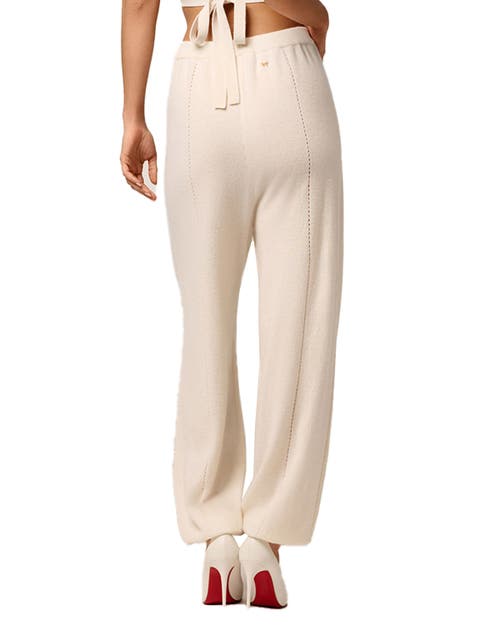 Kiki De Montparnasse Cashmere Balloon Sweatpant In Ivory