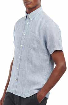 Barbour Marwood Tailored Fit Short Sleeve Button-Down Shirt