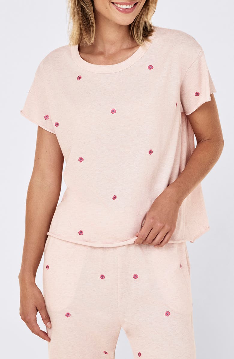 Papinelle Jada Boxy Organic Cotton Pajamas, Alternate, color, Petal Pink