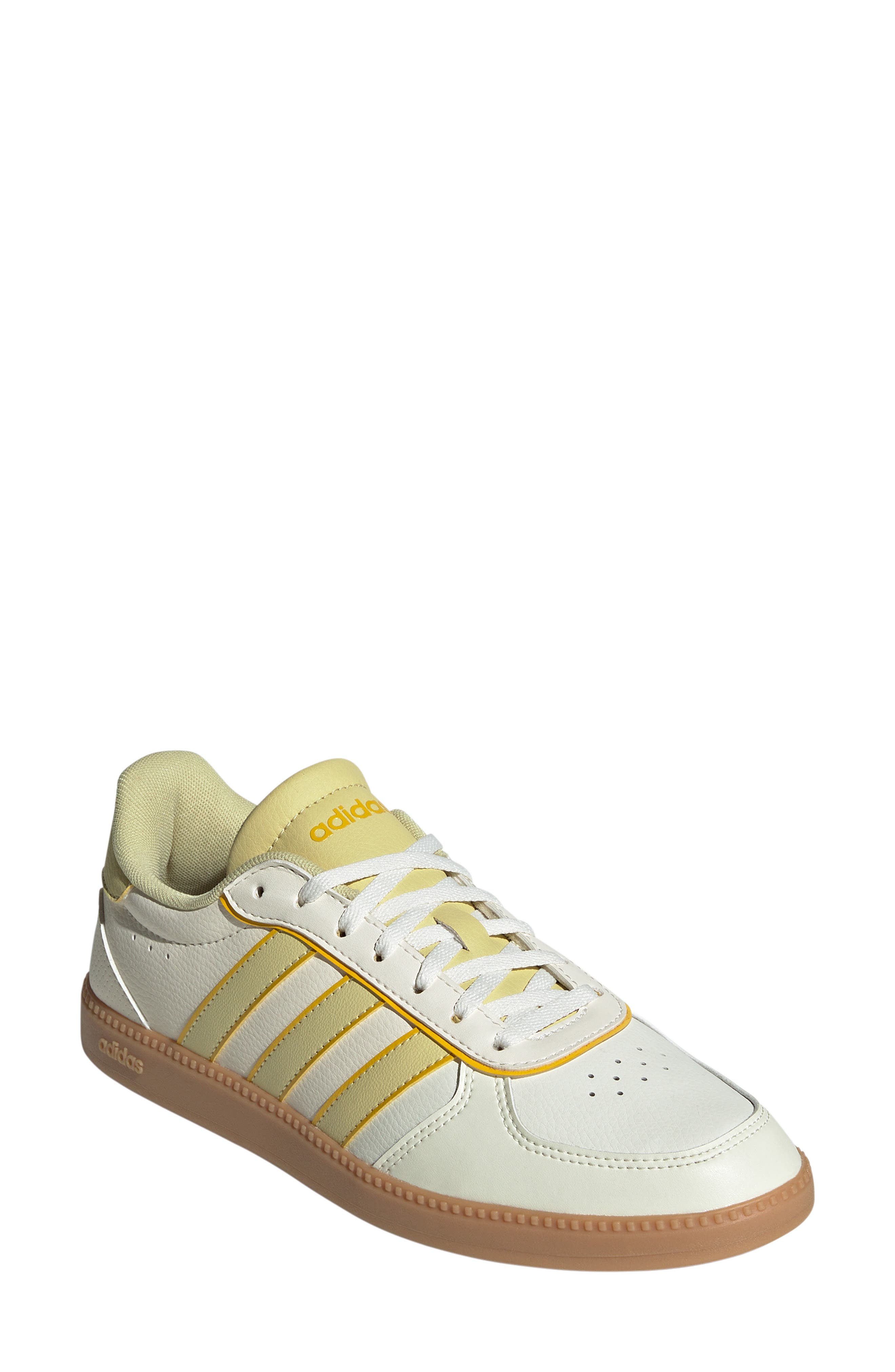 adidas Breaknet Sleek Sneaker, Main, color, Off White/ Yellow/ Yellow