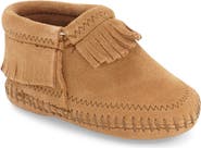 Minnetonka 'Riley' Fringe Suede Bootie
