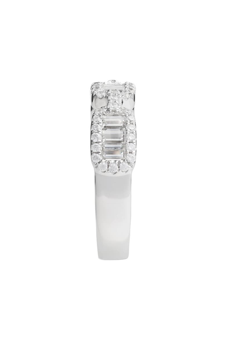 Half-Eternity Baguette Ring, Alternate, color, SILVER/ CLEAR