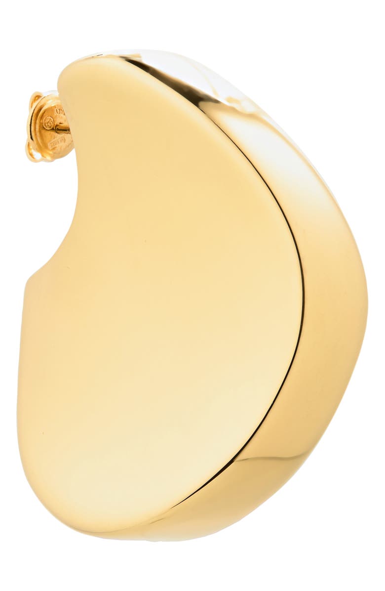 Bottega Veneta Large Disc Earrings, Alternate, color, 8120 Yellow Gold