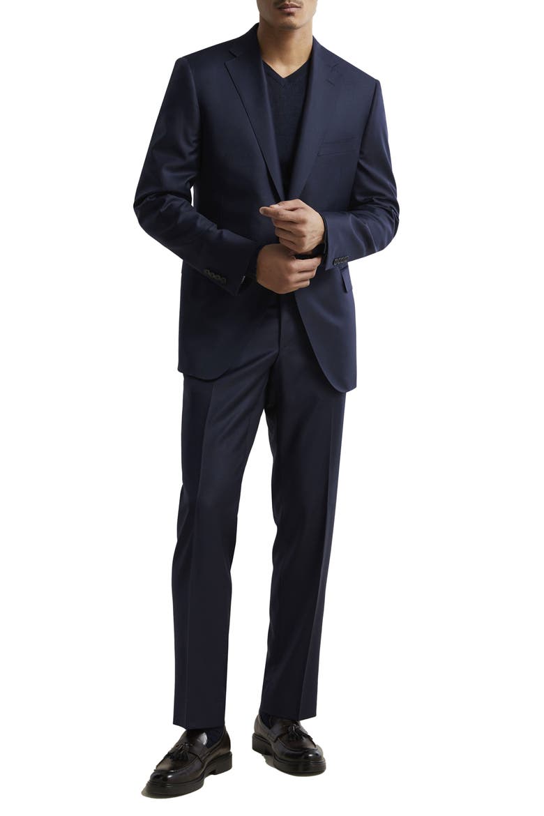 Ice Wool Serge Suit, Main, color, NAVY