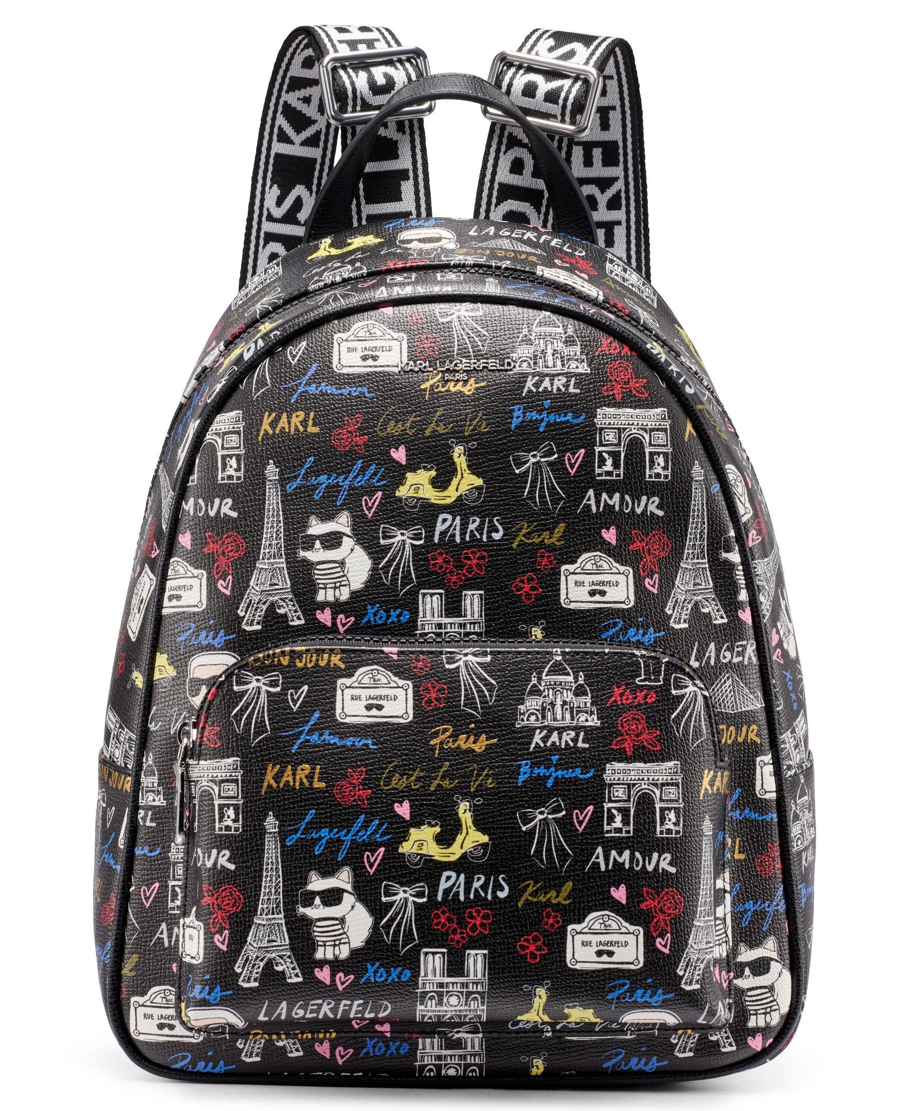 KARL LAGERFELD PARIS Khloe Backpack, Main, color, Black