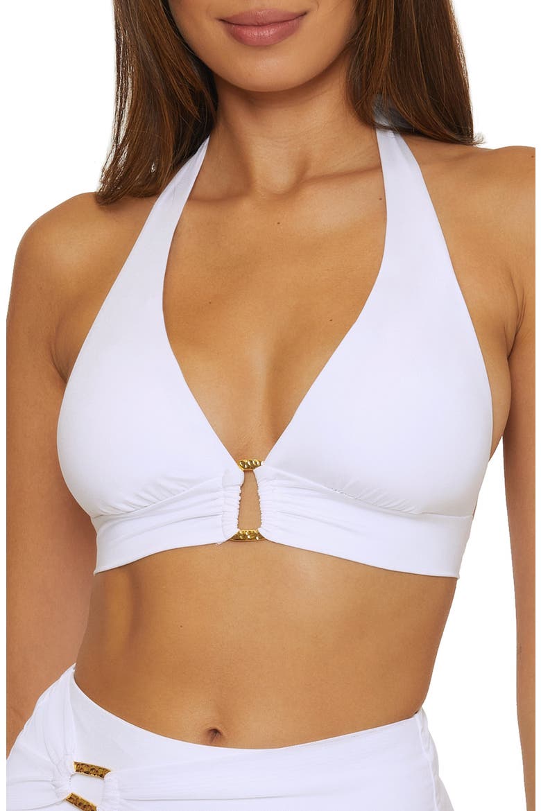 Monaco O-Ring Bikini Top, Main, color, WHITE