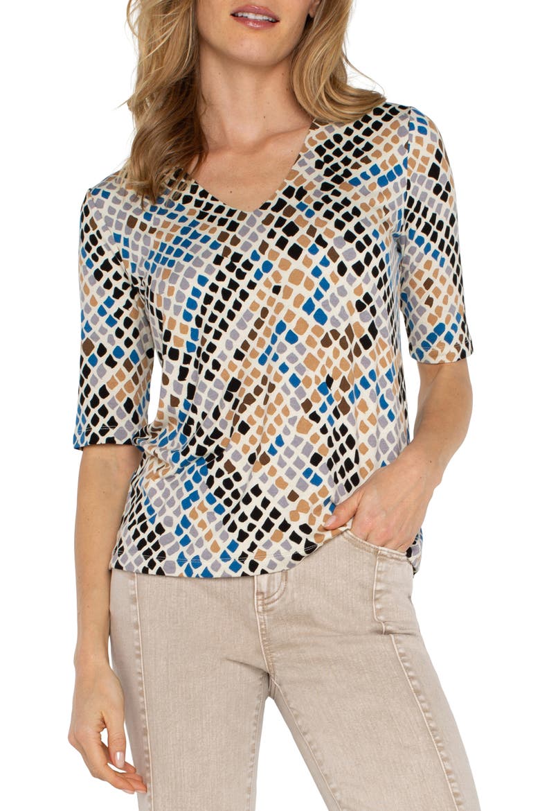 Reptile Print T-Shirt, Alternate, color, LAPISSNKMT