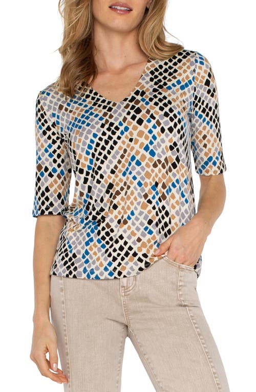 Liverpool Reptile Print T-shirt In Animal Print