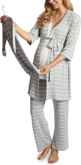Everly Grey Analise During & After 5-Piece Maternity/Nursing Sleep 