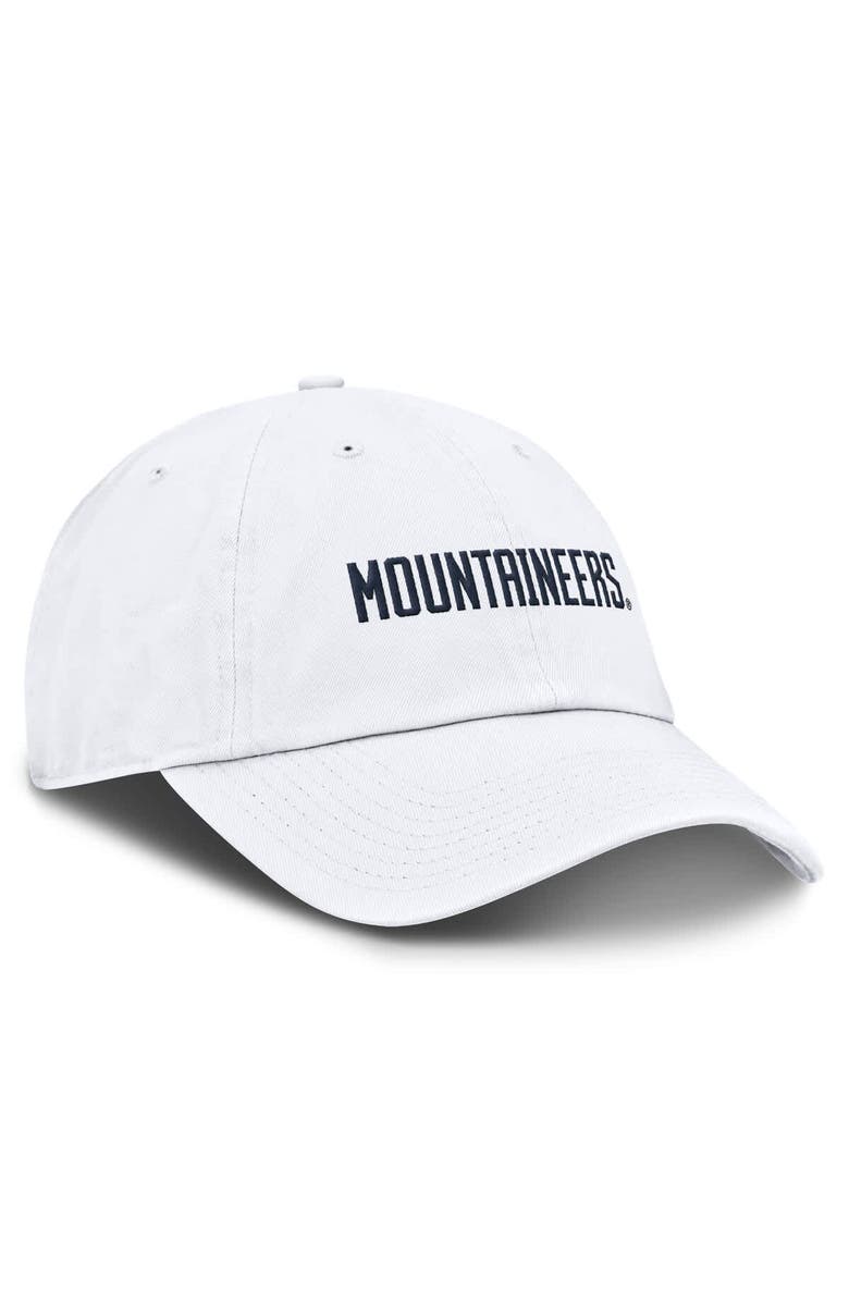 Nike Men's Nike White West Virginia Mountaineers Core Club Mascot Wordmark Adjustable Hat, Alternate, color, 