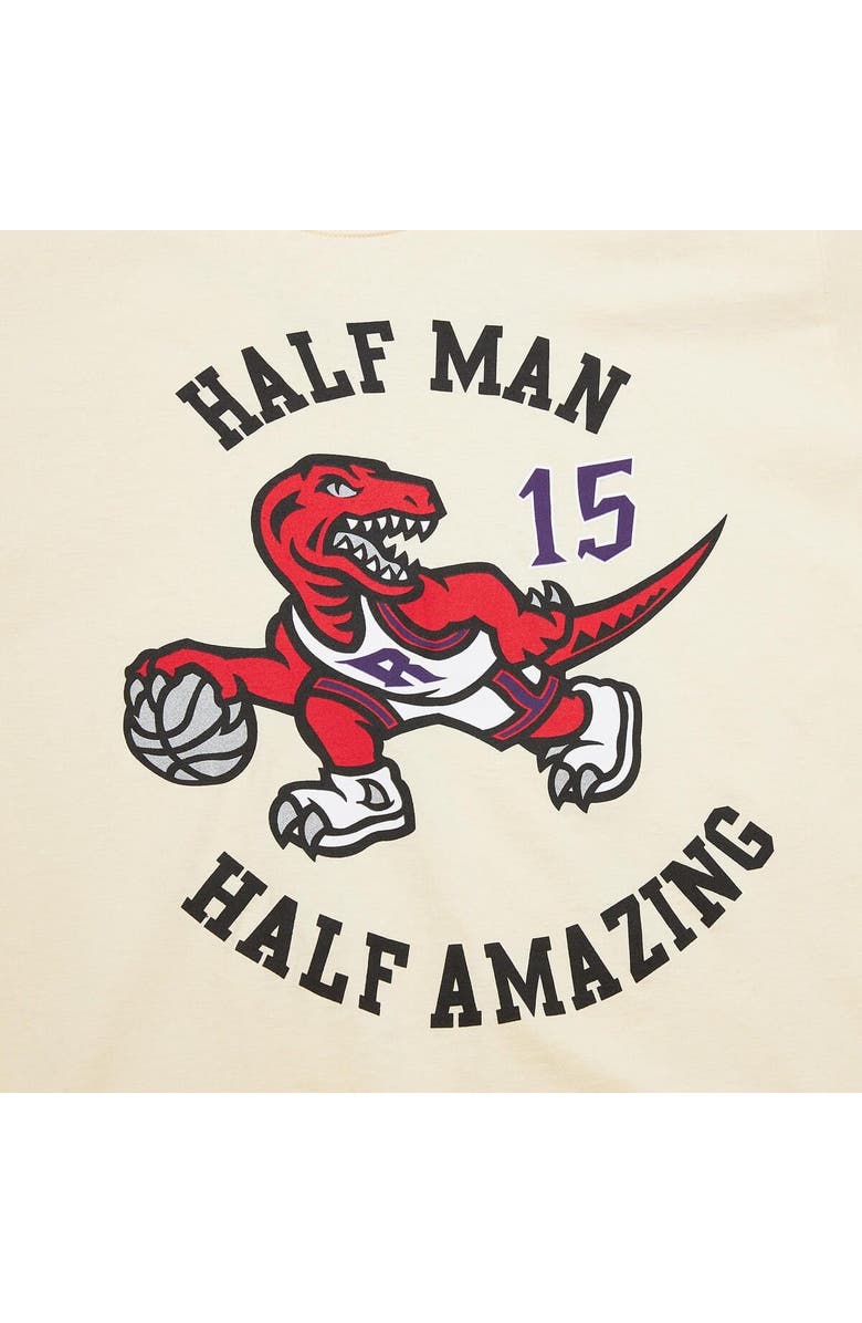 Mitchell & Ness Men's Mitchell & Ness Vince Carter Cream Toronto Raptors Premium T-Shirt, Alternate, color, Cream