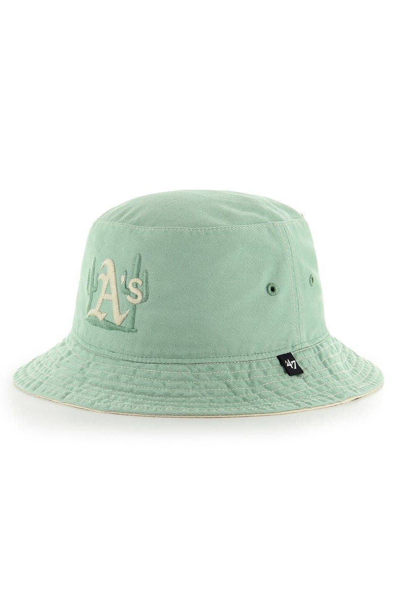 '47 Men's '47 Green Oakland Athletics Trailhead Bucket Hat, Main, color, 
