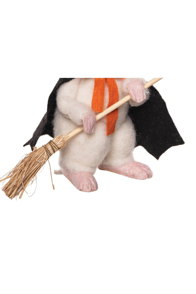 Halloween Wizard Mouse Decorative Figurine, Alternate, color, White