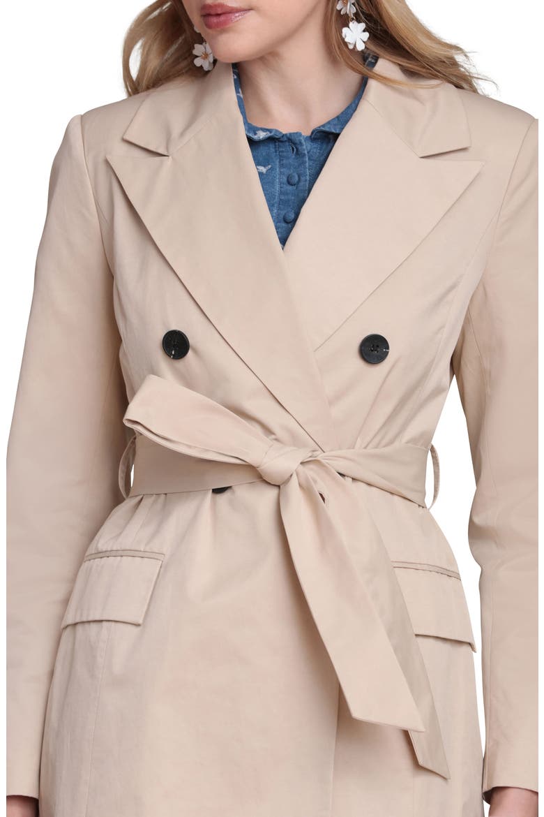 Water Resistant Double Breasted Trench Coat, Alternate, color, SANDY TAN