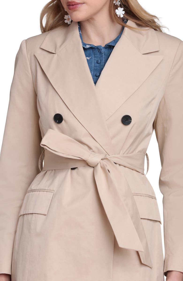 Avec Les Filles Water Resistant Double Breasted Trench Coat, Alternate, color, Sandy Tan