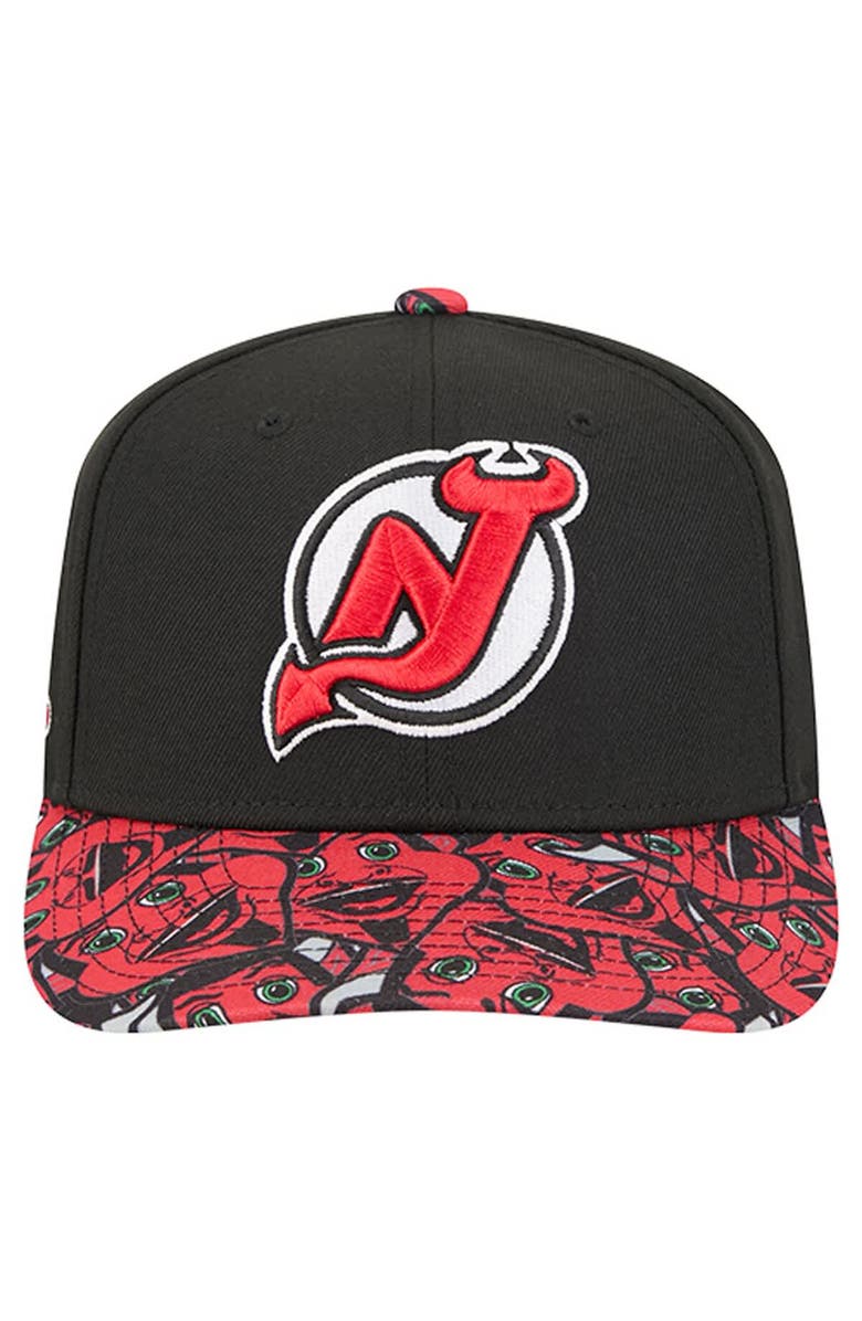 New Era Men's New Era Black New Jersey Devils Mascot Visor 9SEVENTY Adjustable Hat, Alternate, color, Black
