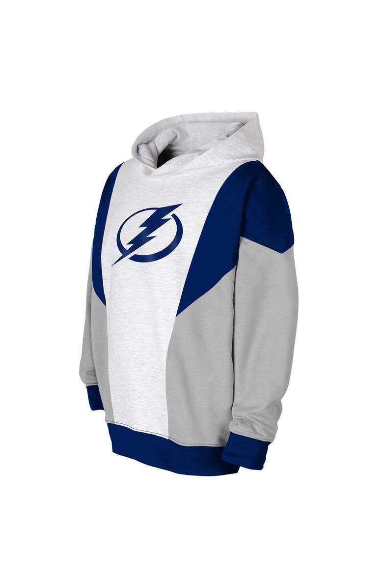 Outerstuff Youth Ash/Blue Tampa Bay Lightning Champion League Fleece Pullover Hoodie, Alternate, color, Ash