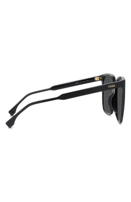Fendi ' Fine 59mm Geometric Sunglasses In Black